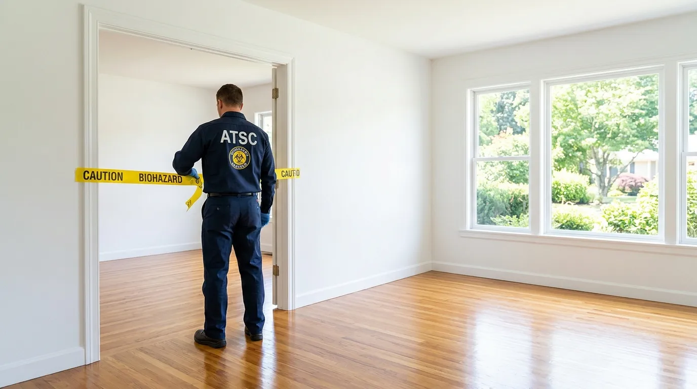 Certified biohazard cleanup crew performing Decomposition Cleanup in New Dorp Beach